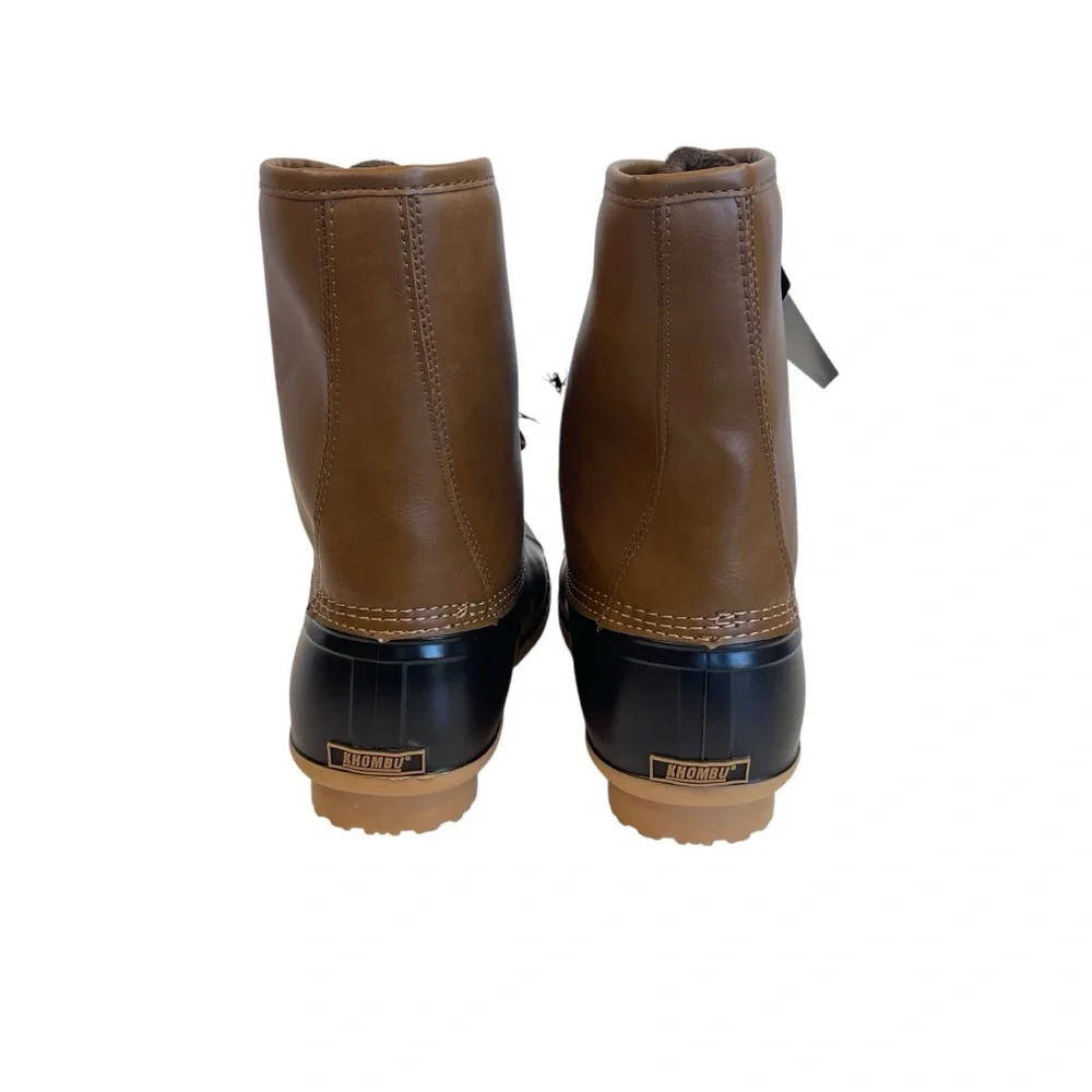 KHOMBU Thermolite Fleece Lined Waterproof Duck Boots Men’s Size 10 M NWT
